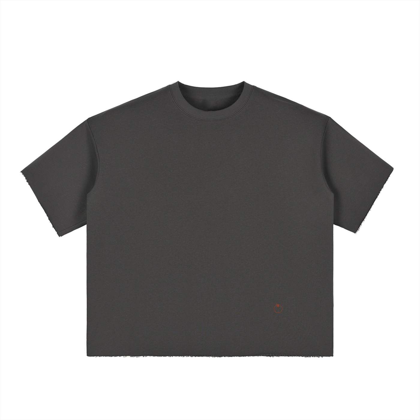 Ringo Juice with this Boxy Half-Sleeve Raw-Edge Tee