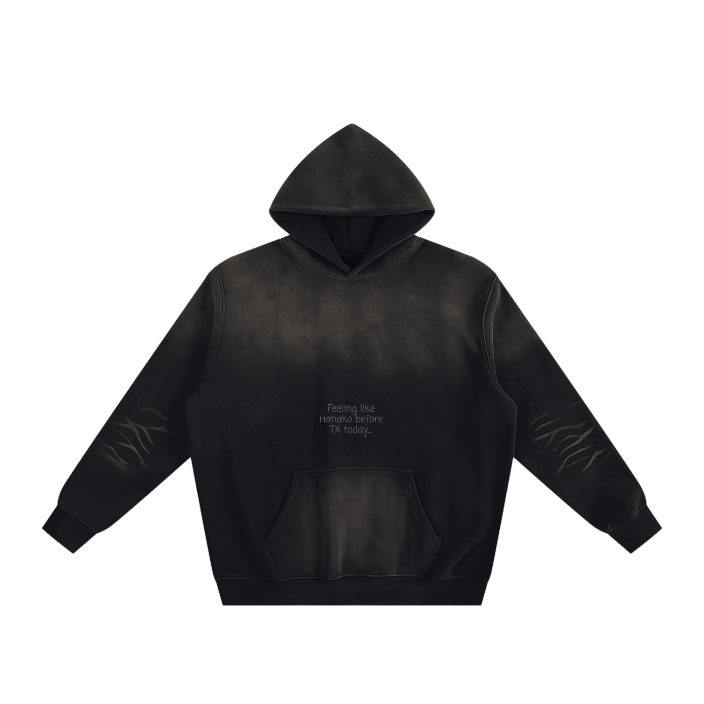 Ringo Juice ”Feeling like Hanako before TX today....” Sunfade Fleeced Hoodie