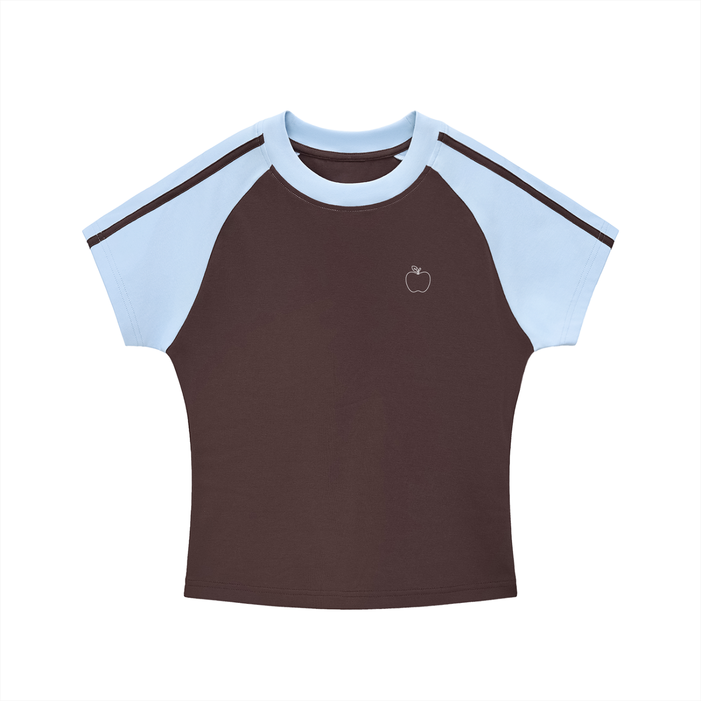 "NOW OR NEVER" - Ringo Juice Contrast Stripes Bodycon Raglan  Sleeve T-Shirt
