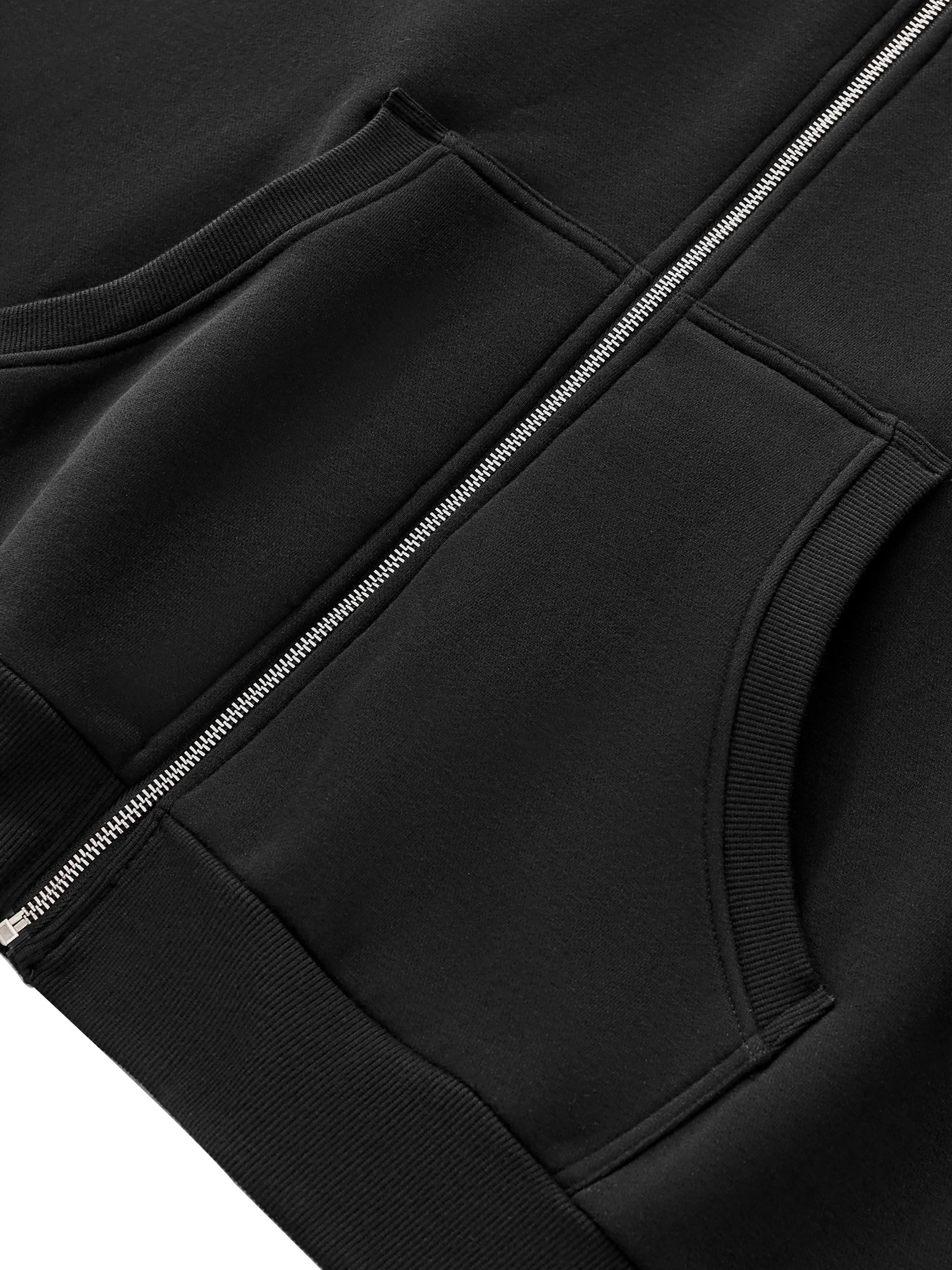 "Ringo Juice" Fleeced Full-Zip Boxy Hoodie